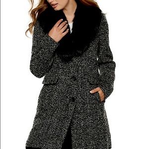 Brand new never worn and tags still attached. Black/white boucle coat. XL.